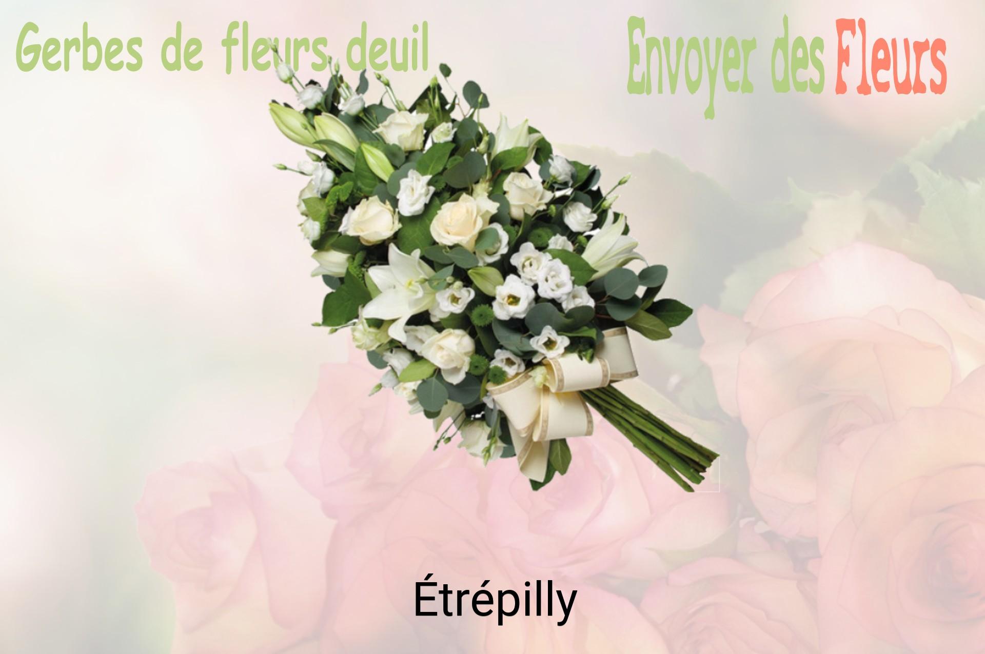 Gerbe de fleurs de deuil livrée à Étrépilly